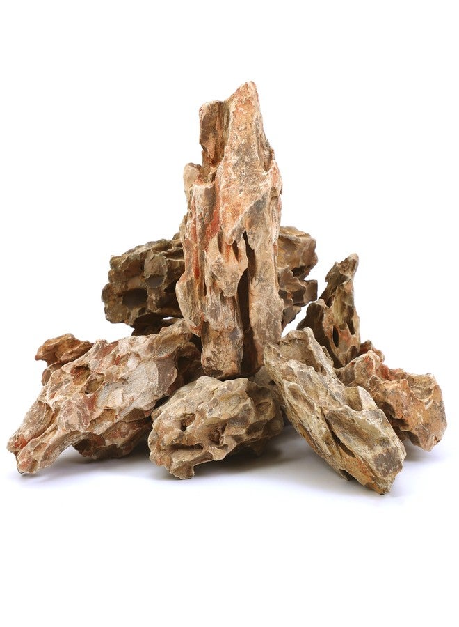 FISCAPE 10 Natural Aquarium Rocks 2" to 4" Perfect Rocks for Aquariums, Landscaping Model,Tank Decoration, Amphibian Enclosures-Dragon Stones - Image 1